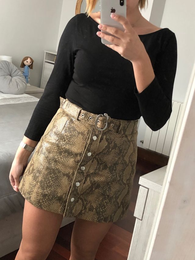 Falda animal print NUEVA CON ETIQUETA