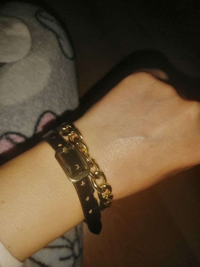 pulsera charol y eslabones