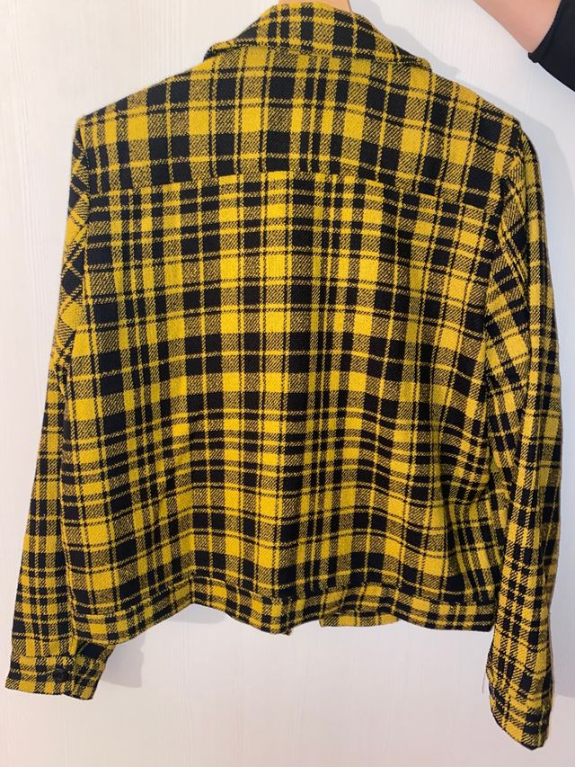 Chaqueta cuadros. Sobrecamisa.