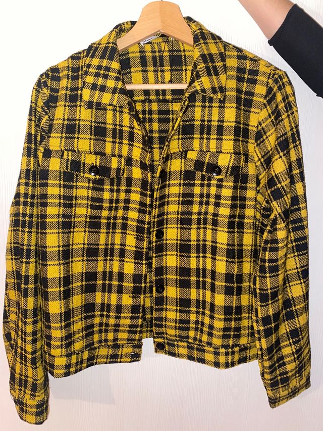 Chaqueta cuadros. Sobrecamisa.