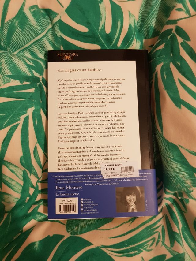 NUEVO. Rosa Montero, "La buena suerte"