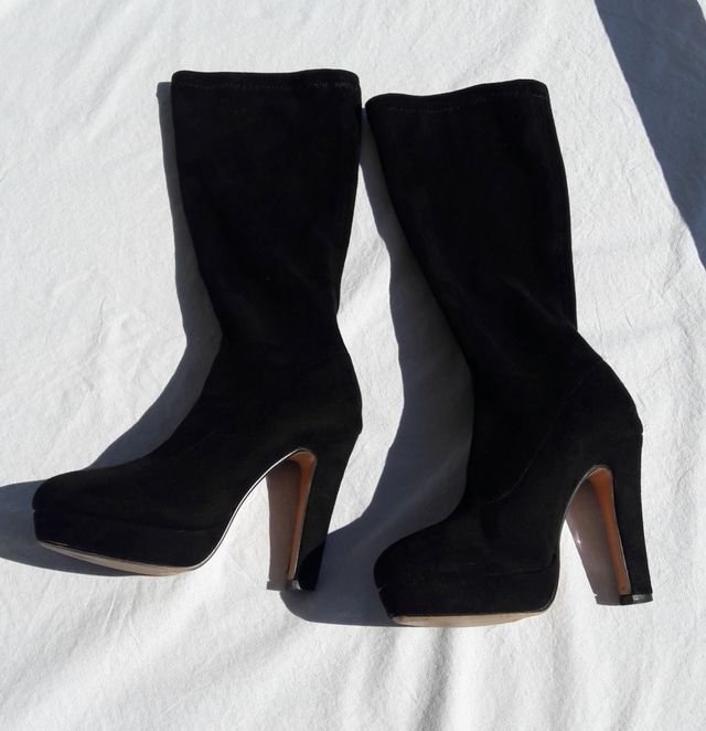 Botas de Antelina negros talla 35