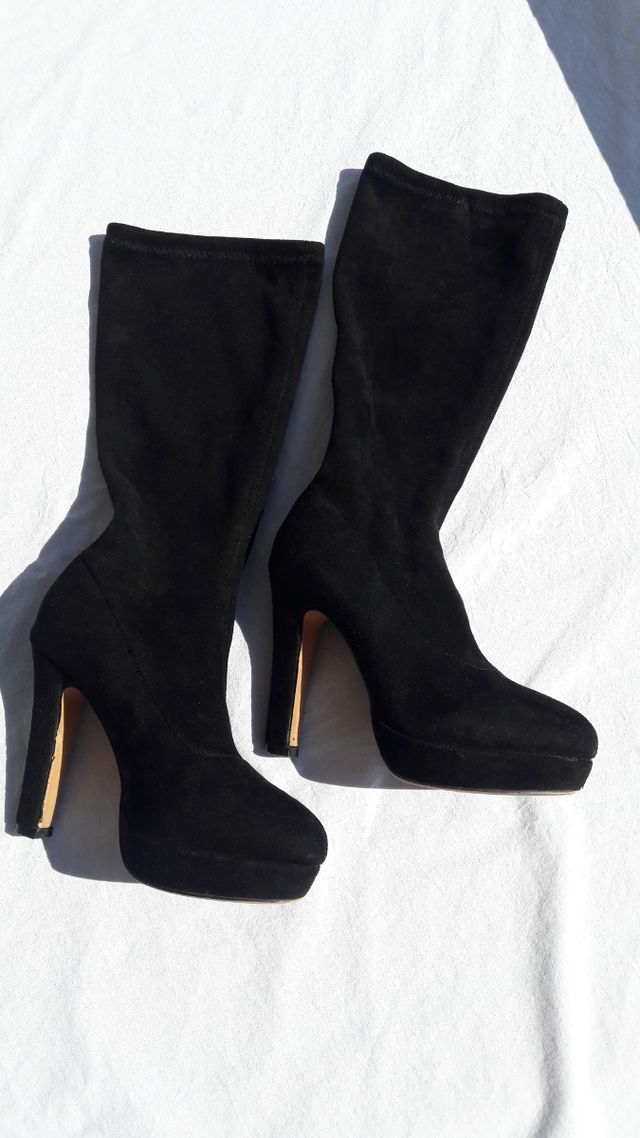 Botas de Antelina negros talla 35