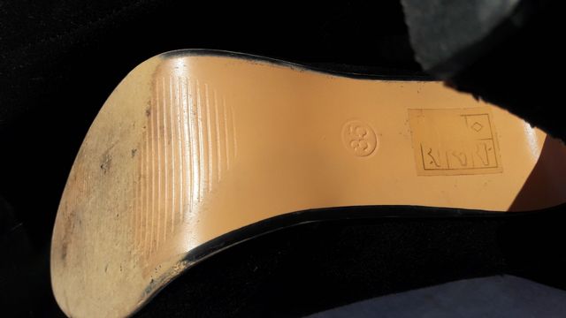 Botas de Antelina negros talla 35