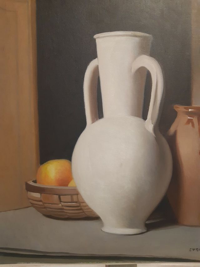Oleo bodegon Enrique Segura