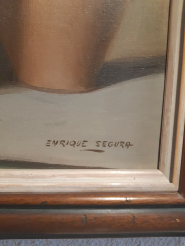 Oleo bodegon Enrique Segura