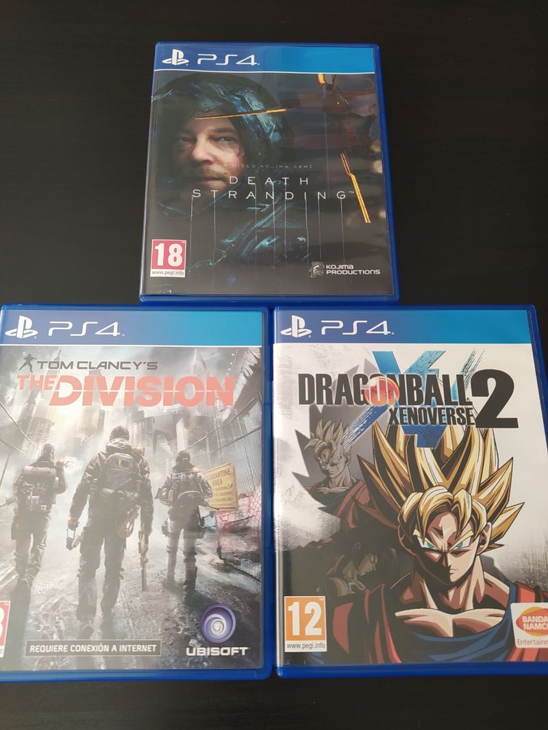 Death Stranding/The Division/Dragonball Xenoverse2