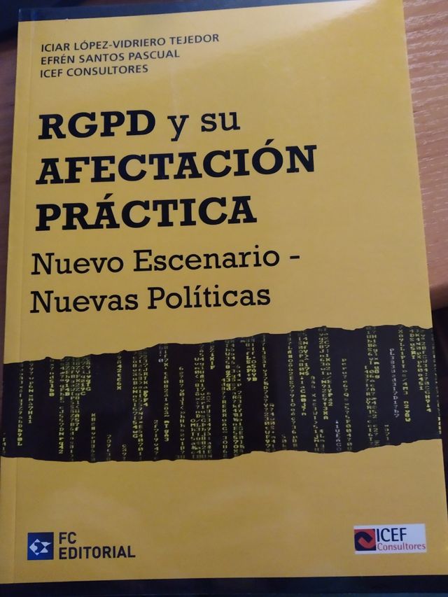 Libro RGPD y su afectación práctica