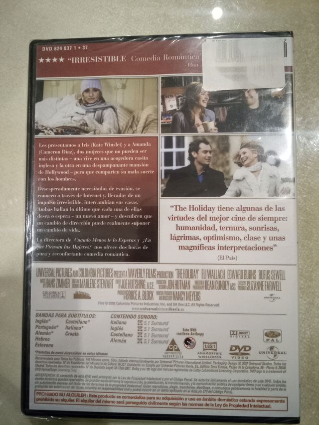 DVD "The Holiday" PRECINTADA VACACIONES Comedia