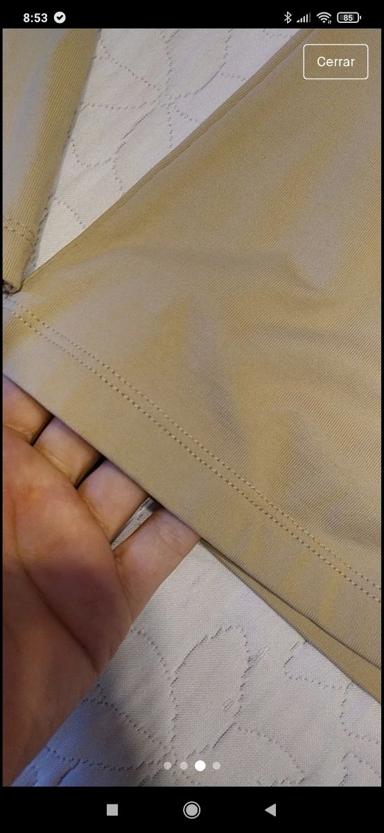 camiseta cuello vuelto. talla S