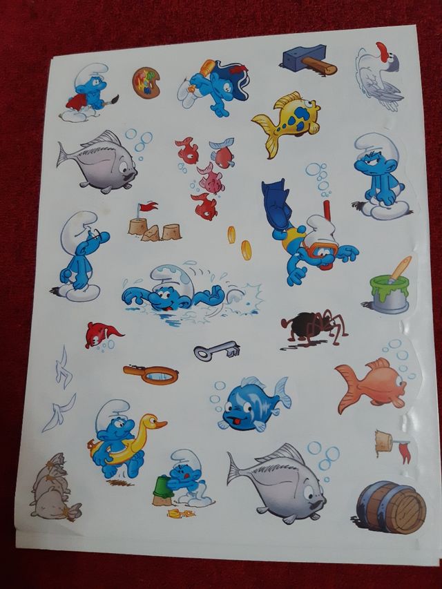 Pegatinas los pitufos