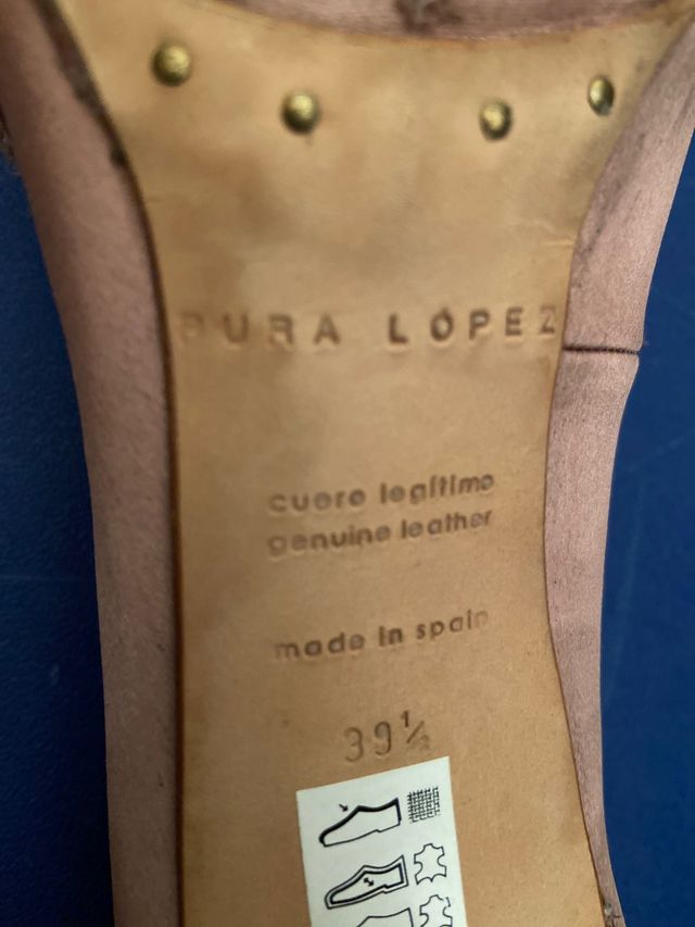 Zapatos Pura Lopez  Rosa maquillaje