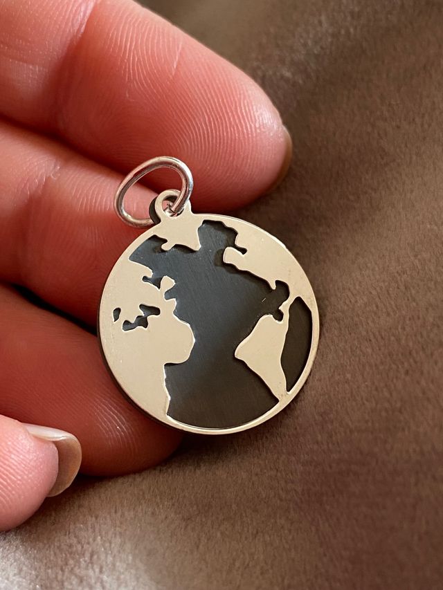 Colgante mundo Plata de Ley 925