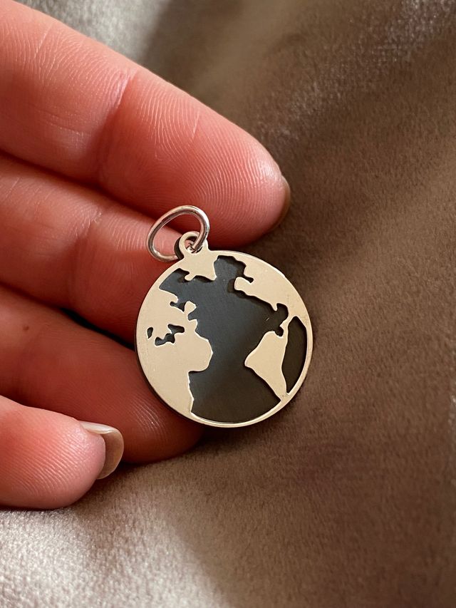 Colgante mundo Plata de Ley 925