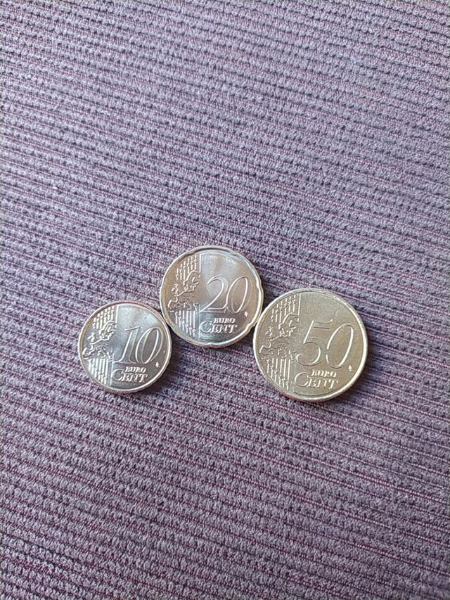 Monedas 10, 20 y 50 cts Andorra