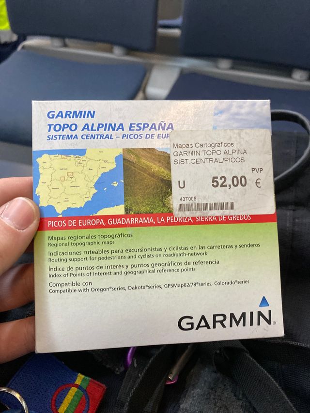 Mapas Garmin topo alpina sistema central-picos