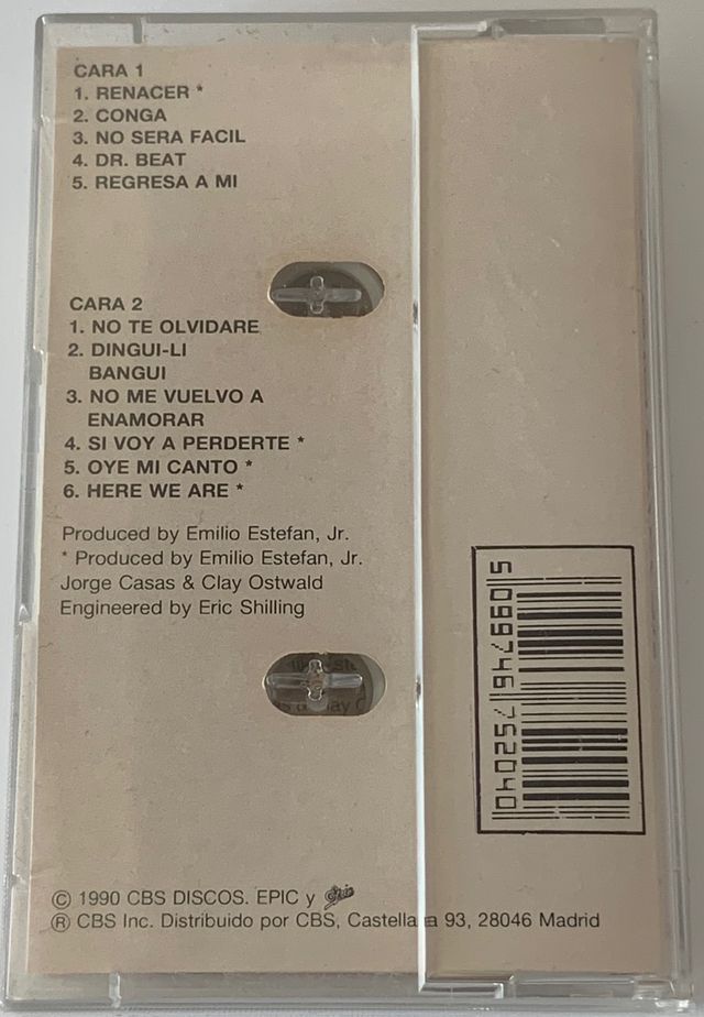 Gloria Estefan Éxitos Cassette 