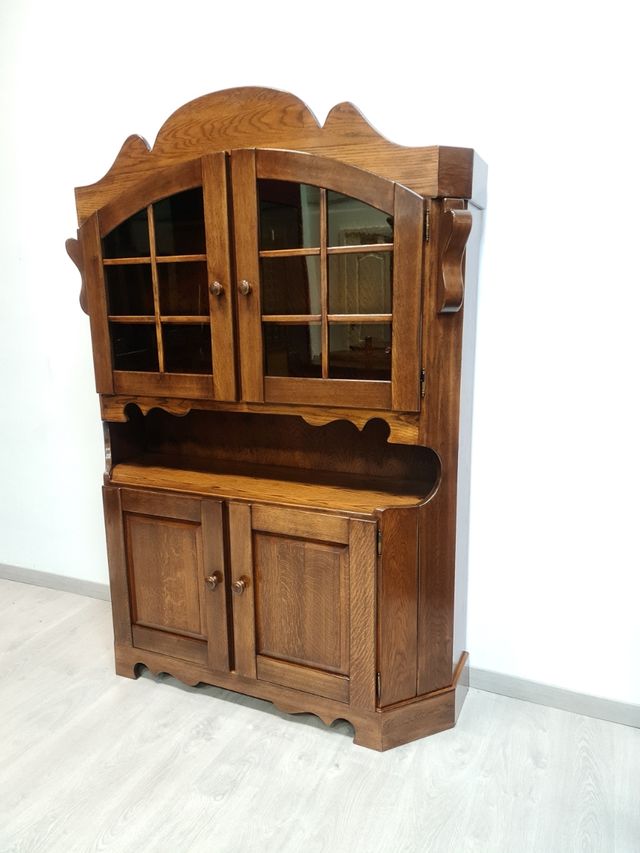 Alacena Rustica con Vitrina