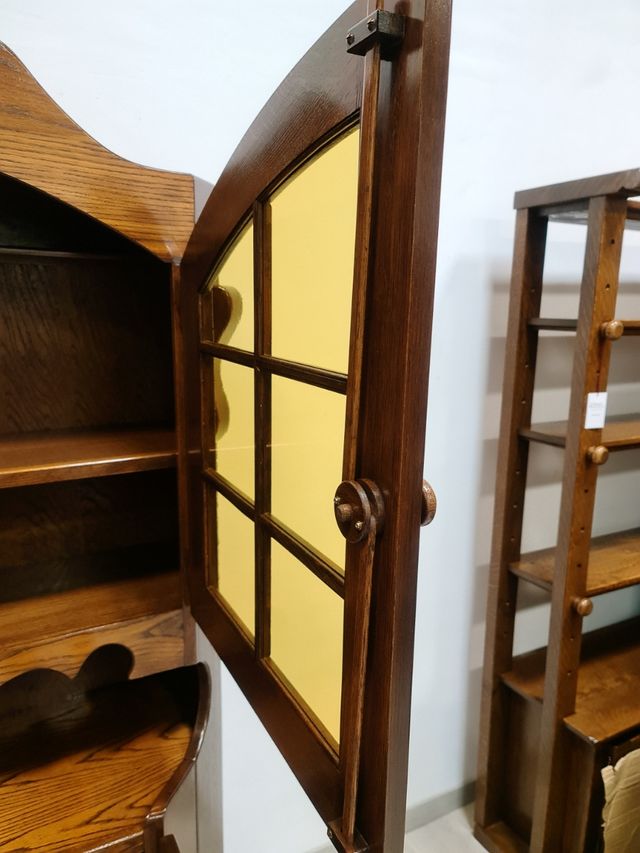 Alacena Rustica con Vitrina