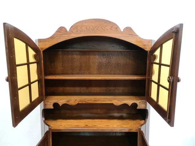 Alacena Rustica con Vitrina