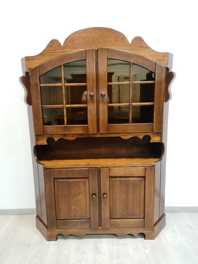 Alacena Rustica con Vitrina