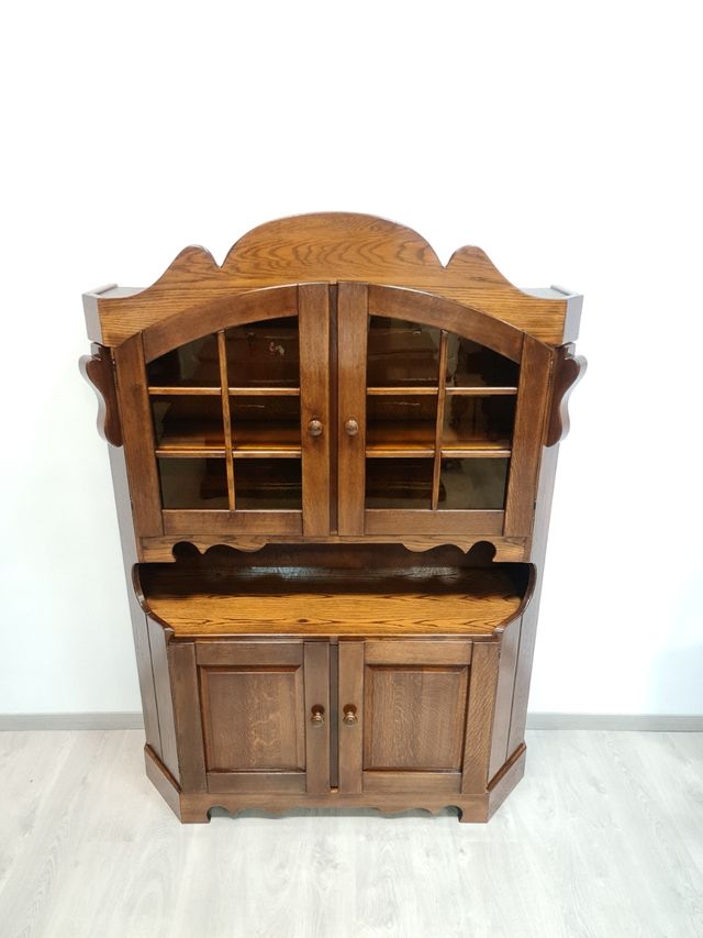 Alacena Rustica con Vitrina