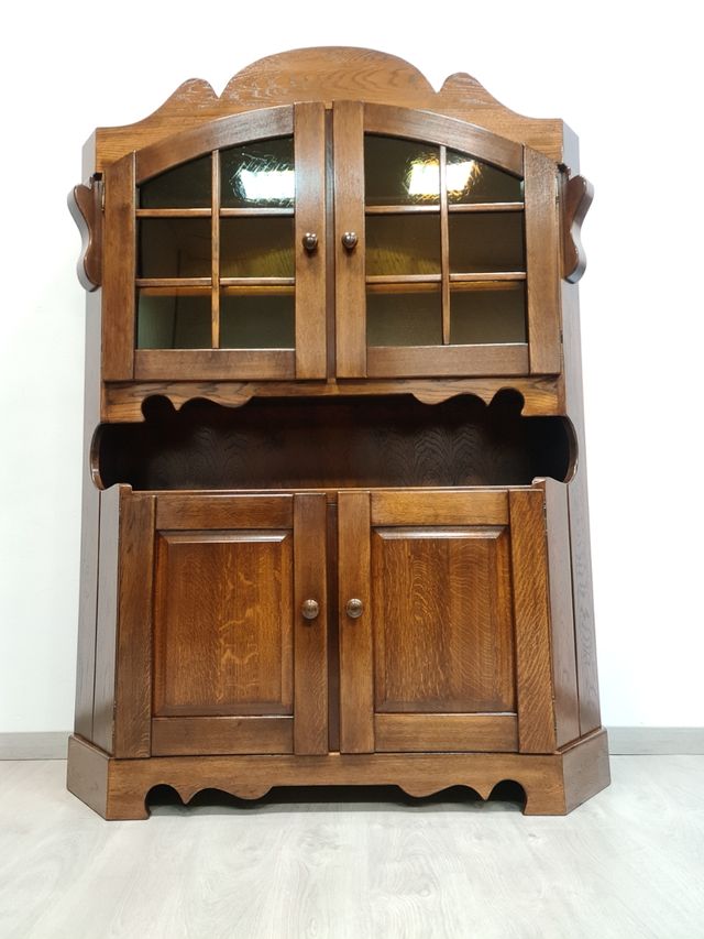 Alacena Rustica con Vitrina