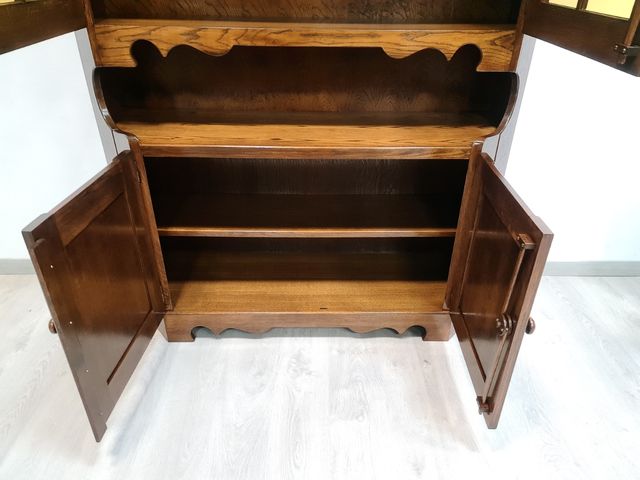 Alacena Rustica con Vitrina