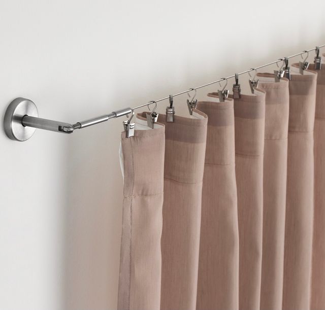 Barra alambre cortinas