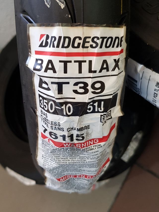 Neumaticos 350x10 Brigestone bt39 ss