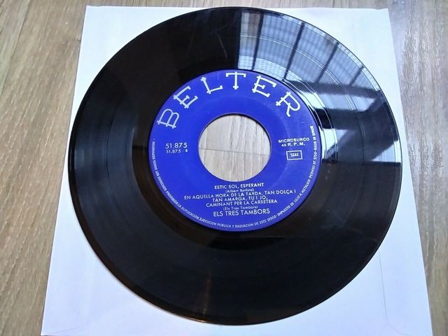ELS 3 TAMBORS DEMÀ 7" EP SINGLE SARDANA PSYCH 1968