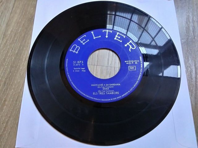 ELS 3 TAMBORS DEMÀ 7" EP SINGLE SARDANA PSYCH 1968
