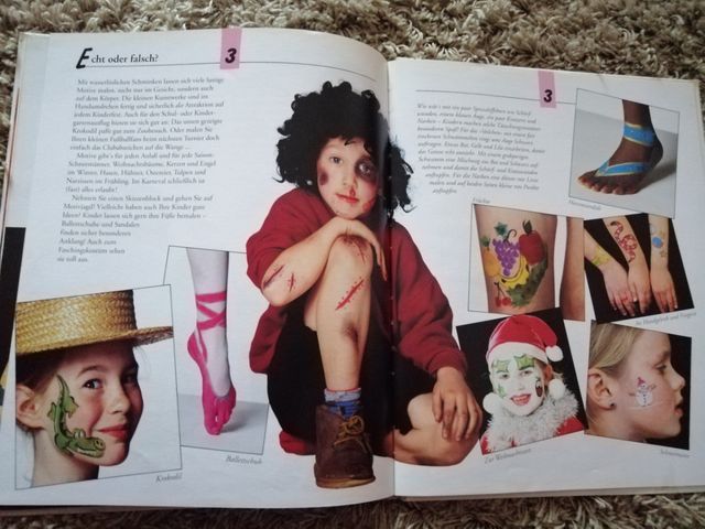 Toll geschminkt von kopf bis fub