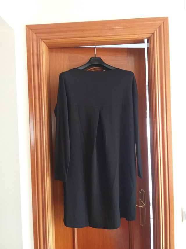 VESTIDO DESIGUAL T L CORTE AMPLIO NUEVO CON ETIQUE