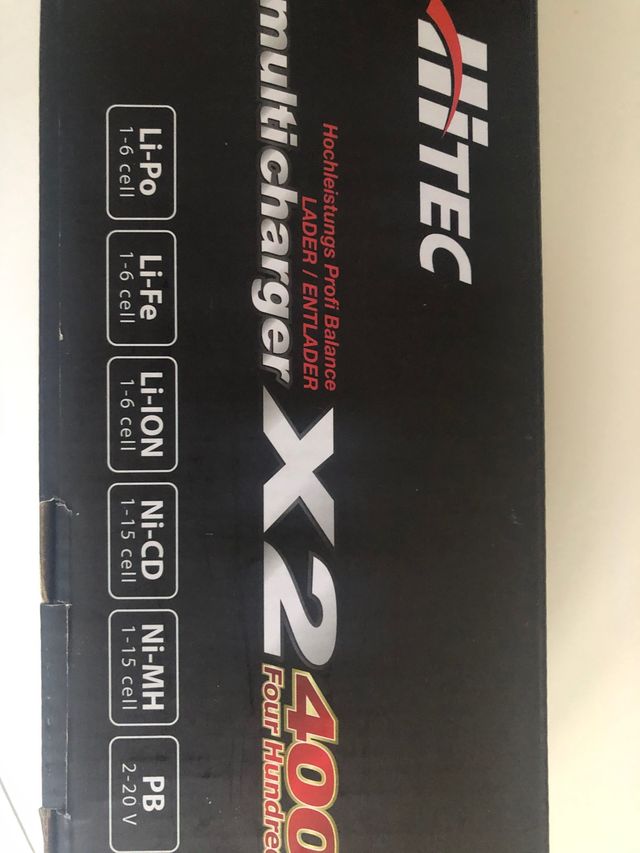 Cargador HITEC 2x400 RC AEROMODELISMO