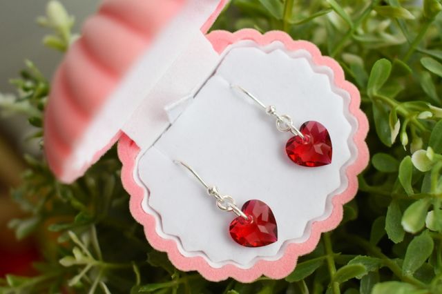 Pendientes Corazón de Cristal
