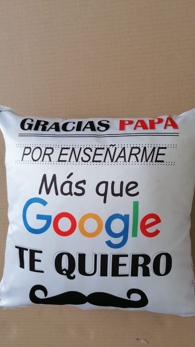 Cojin 40x40 Cm Gracias Papa Por Ensenarme Mas Que De Segunda Mano Por 10 En La Cuesta En Wallapop