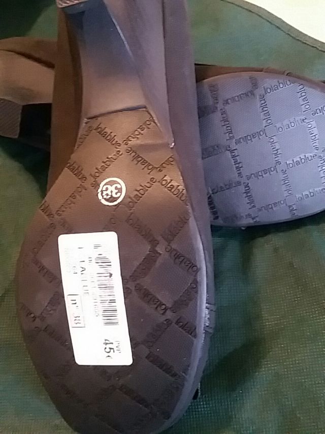 ZAPATO de CUÑA Número 38  *LOLABLUE*