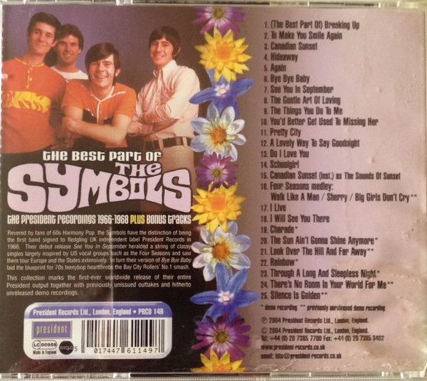 THE SYMBOLS THE BEST PART CD 1966-1968 60s POP MOD