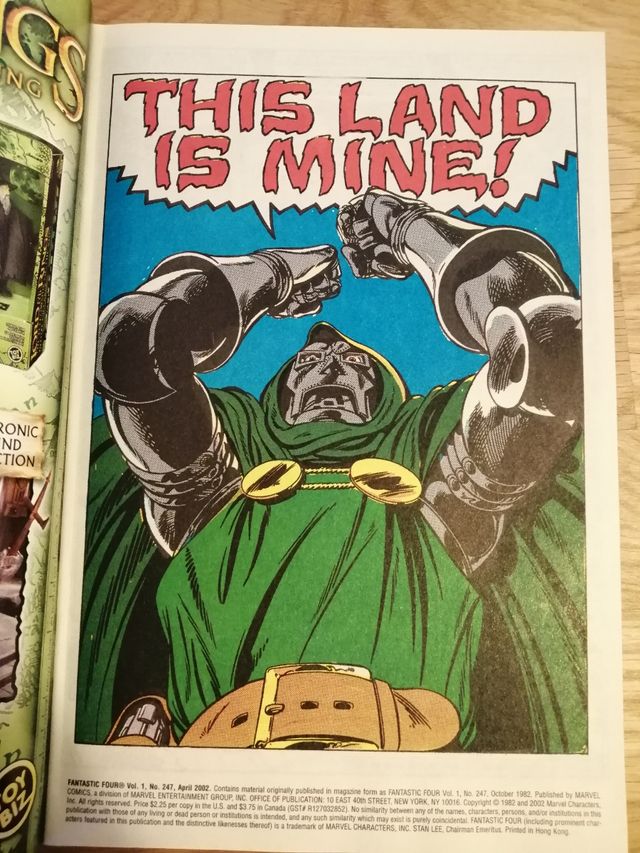 Comic Fantastic Four 247 reprint 2002