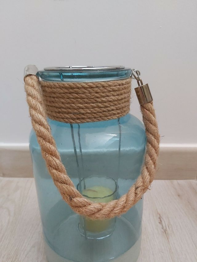 Botella portavela 26 cm altura