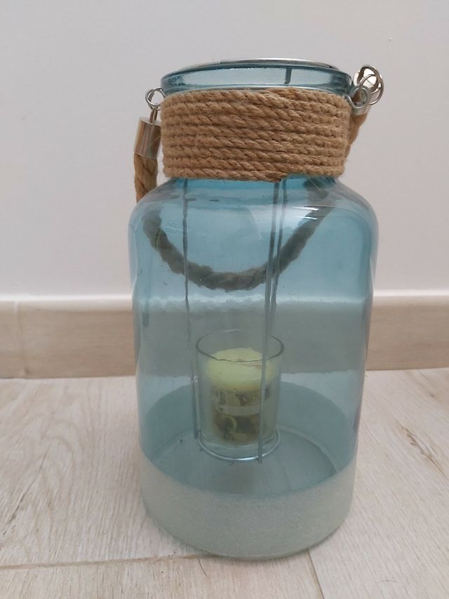 Botella portavela 26 cm altura