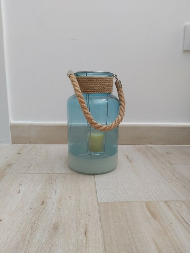 Botella portavela 26 cm altura