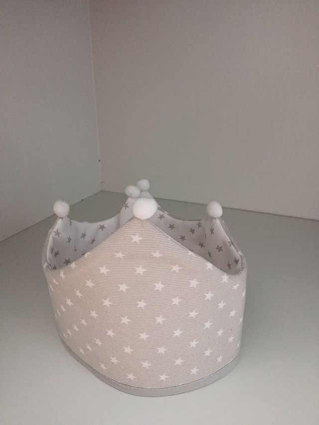 corona infantil banderin y cubrepañal