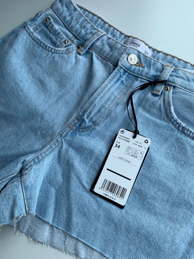 Short Mango 34 Nuevos con etiqueta