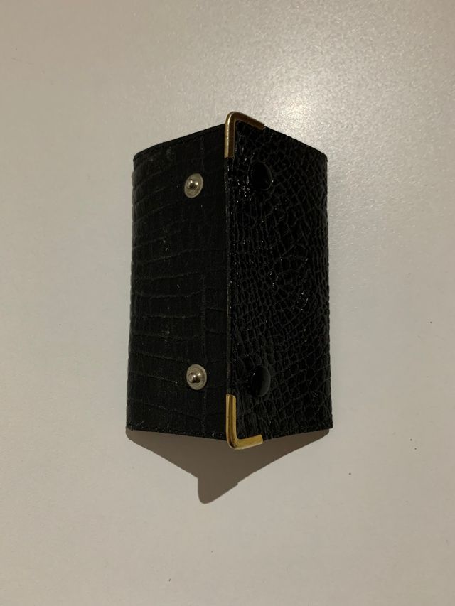 Llavero de cuero de 6 llaves piel marron