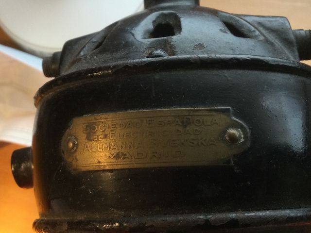 Ventilador Siemens Schuckert principio SXX. Raro