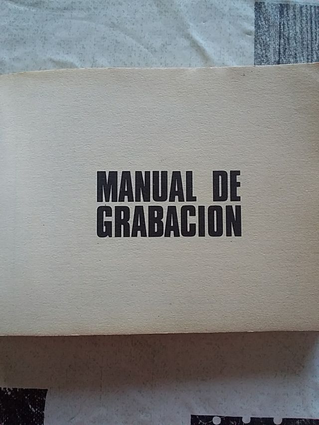Manual de grabación