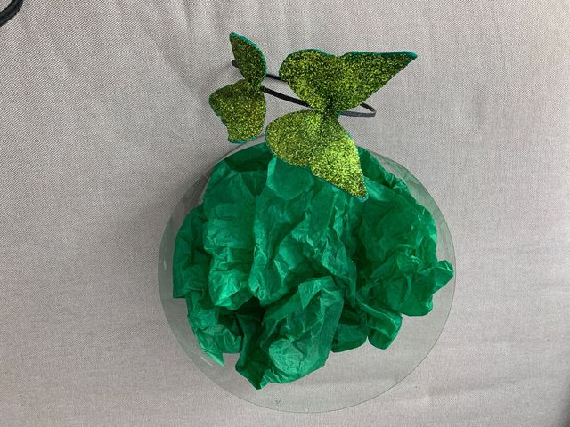 Diadema mariposa verde