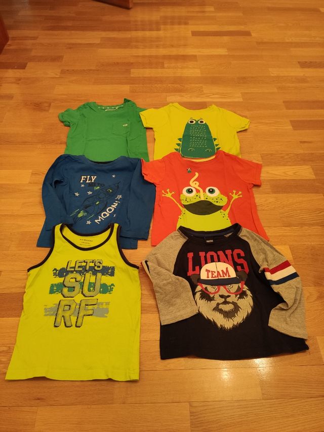 lote de 6 camisetas 18-24 meses